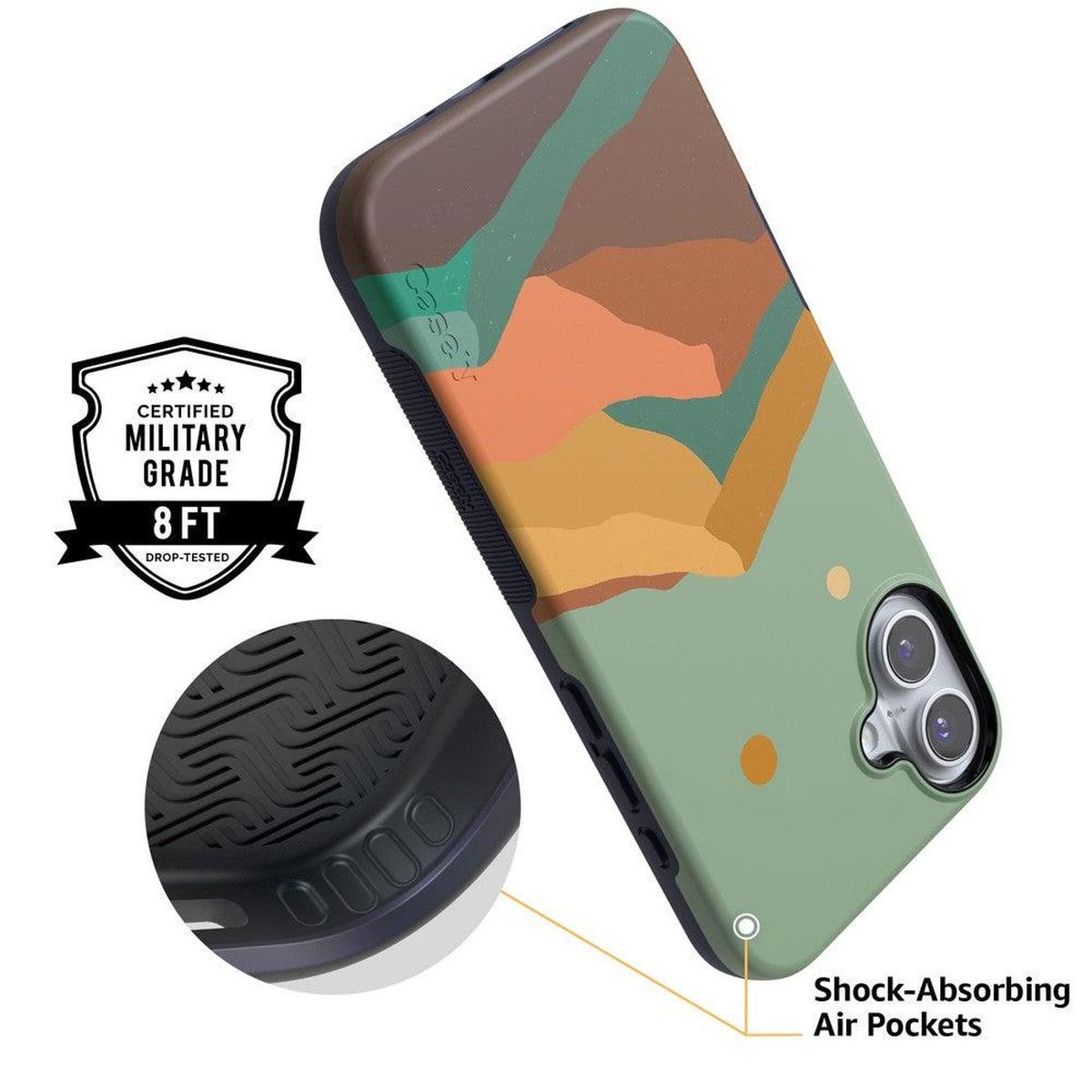 Endless Peaks | Colorblock Mountain Case iPhone Case get.casely