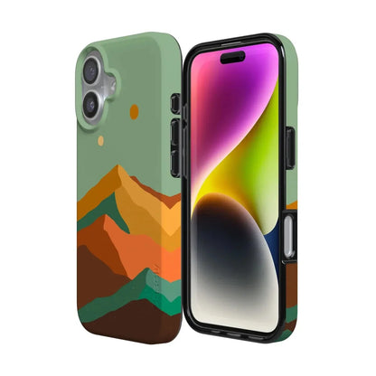 Endless Peaks | Colorblock Mountain Case iPhone Case get.casely