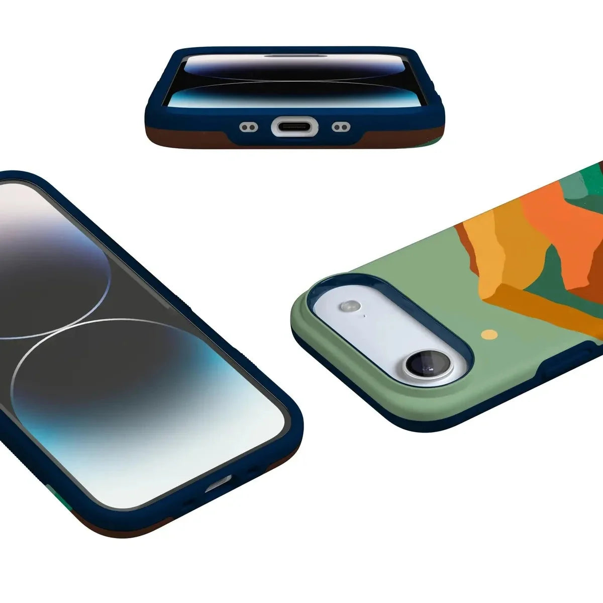 Endless Peaks | Colorblock Mountain Case iPhone Case get.casely