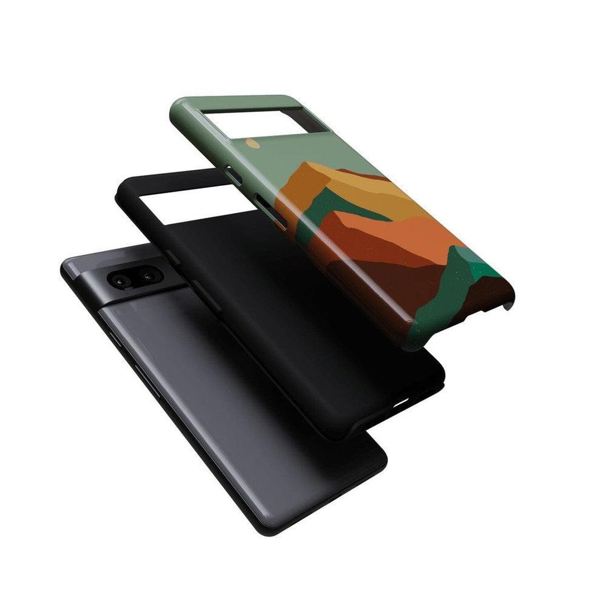 Endless Peaks | Colorblock Mountain Google Pixel Case Google Pixel Case Casetry