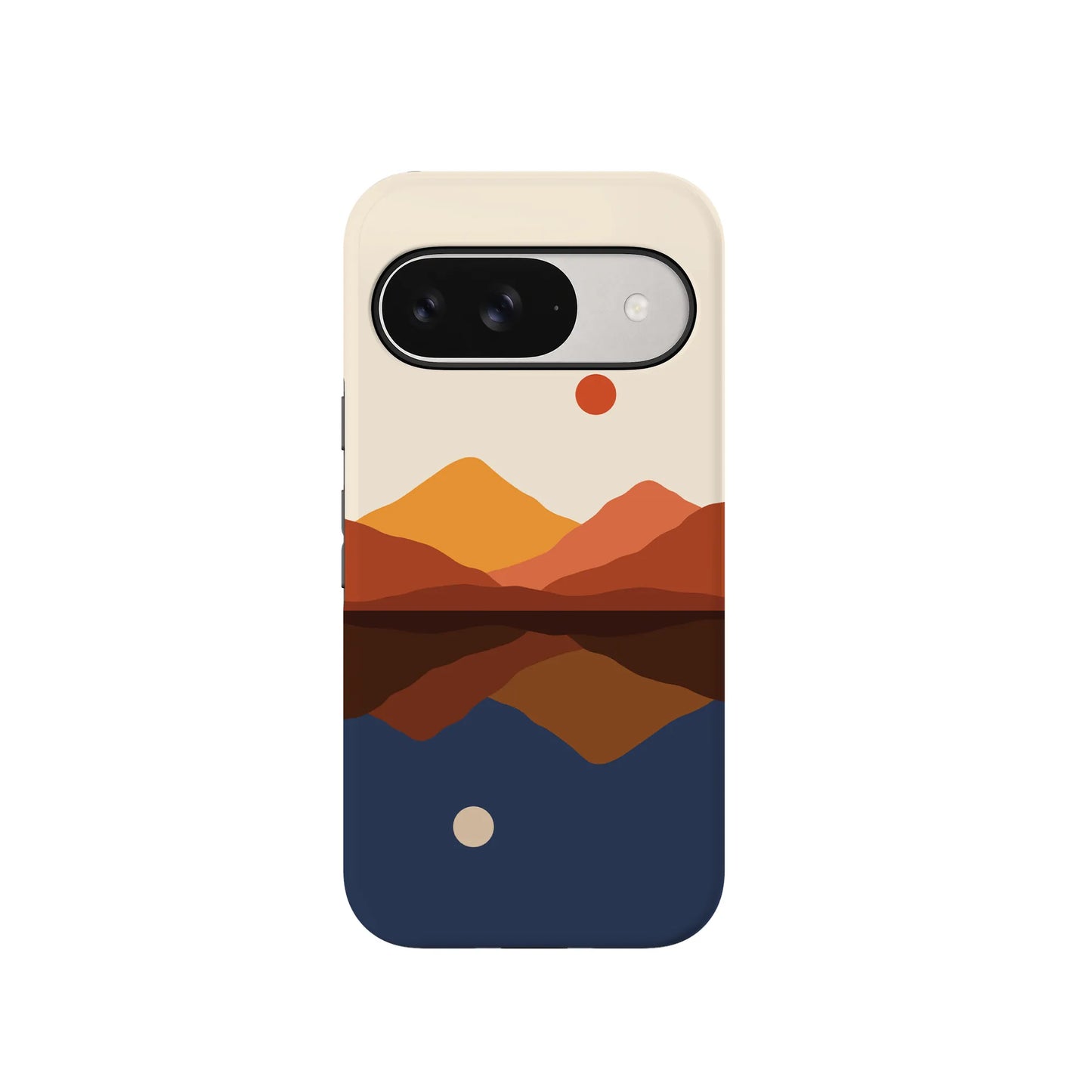 Opposites Attract | Day & Night Colorblock Mountains Google Pixel Case