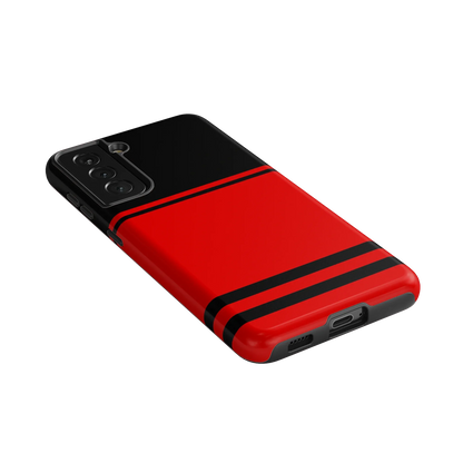 Storm Warning | Black & Red Stripes Case