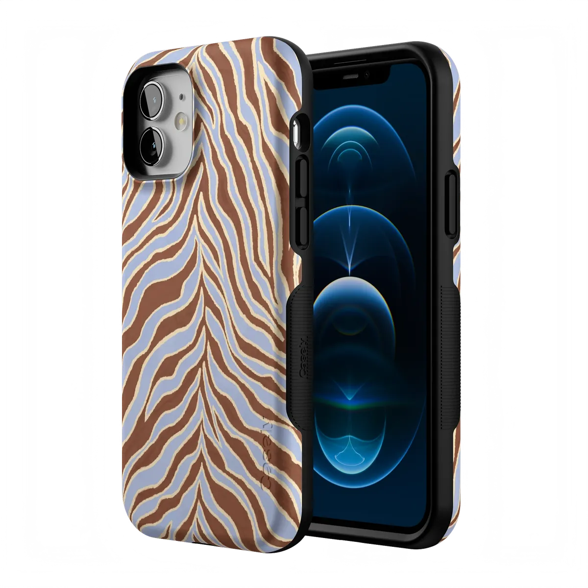 Untamed | Brown & Blue Zebra Case