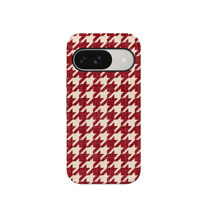 Scarlet Stitch | Red Houndstooth Case