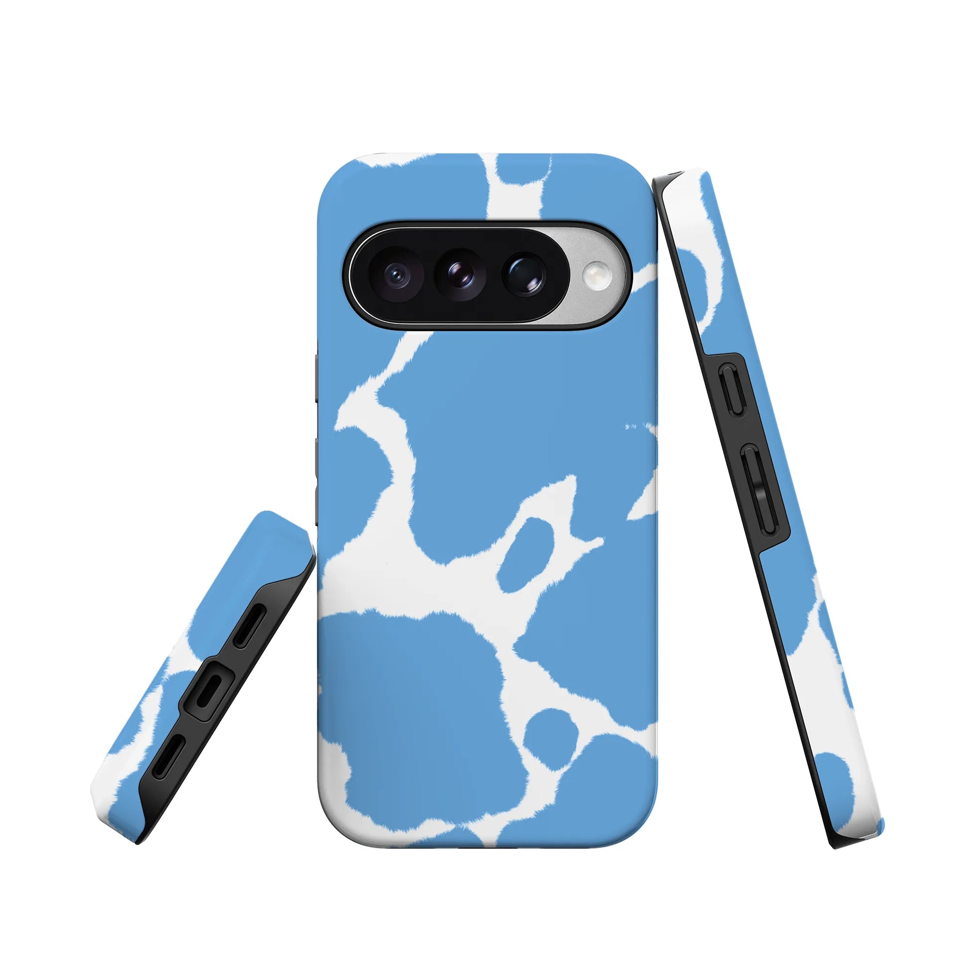Current MOOd | Light Blue Cow Print Google Pixel Case