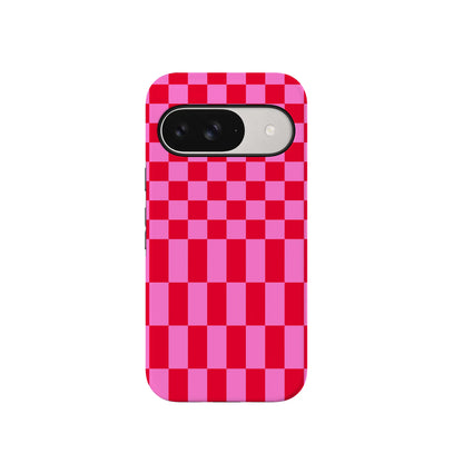 Vibe Check | Pink Checkerboard Case