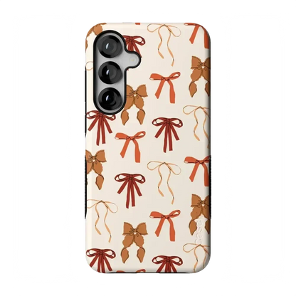 Fall Girlie | Pumpkin Spice Bows Case Phone Case get.casely Bold Flex + MagSafe® Galaxy S25 Plus