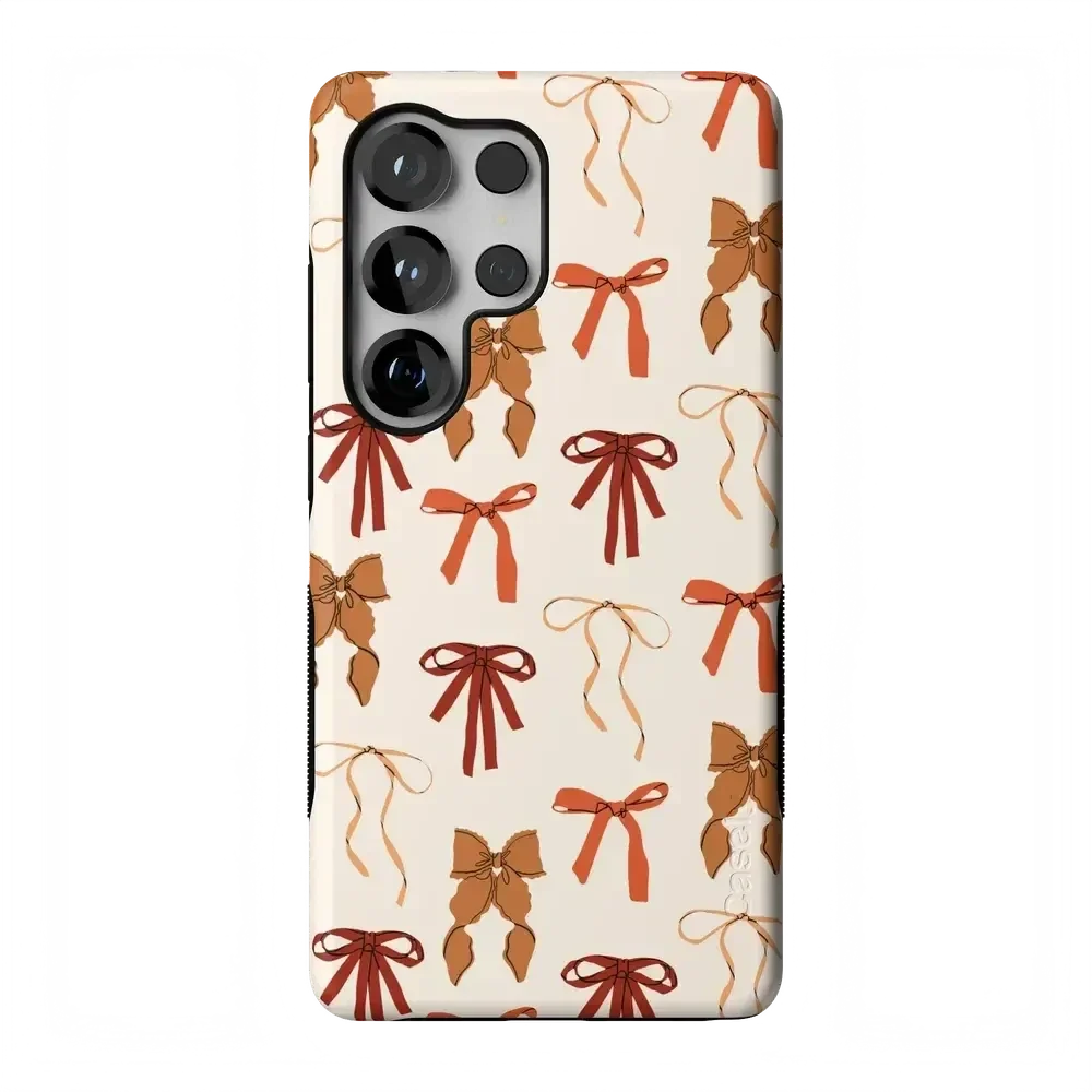 Fall Girlie | Pumpkin Spice Bows Case Phone Case get.casely Bold Flex + MagSafe® Galaxy S26 Ultra