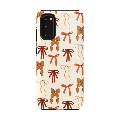 Fall Girlie | Pumpkin Spice Bows Case Phone Case get.casely Essential Galaxy S20