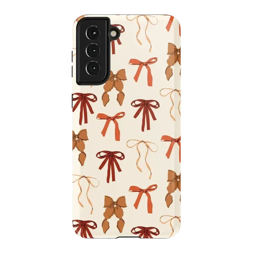 Fall Girlie | Pumpkin Spice Bows Case Phone Case get.casely Essential Galaxy S21 Plus