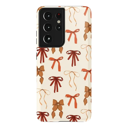 Fall Girlie | Pumpkin Spice Bows Case Phone Case get.casely Essential Galaxy S21 Ultra