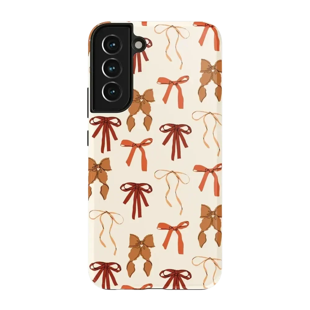 Fall Girlie | Pumpkin Spice Bows Case Phone Case get.casely Essential Galaxy S22 Plus