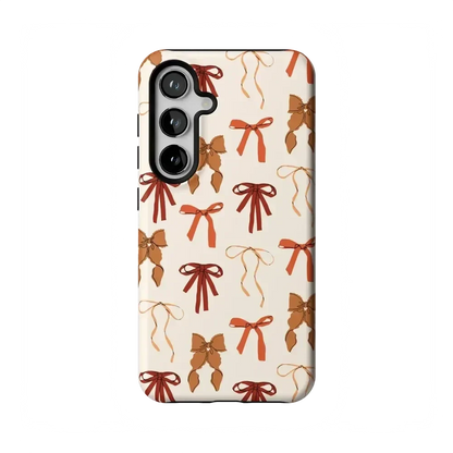 Fall Girlie | Pumpkin Spice Bows Case Phone Case get.casely Essential Galaxy S24
