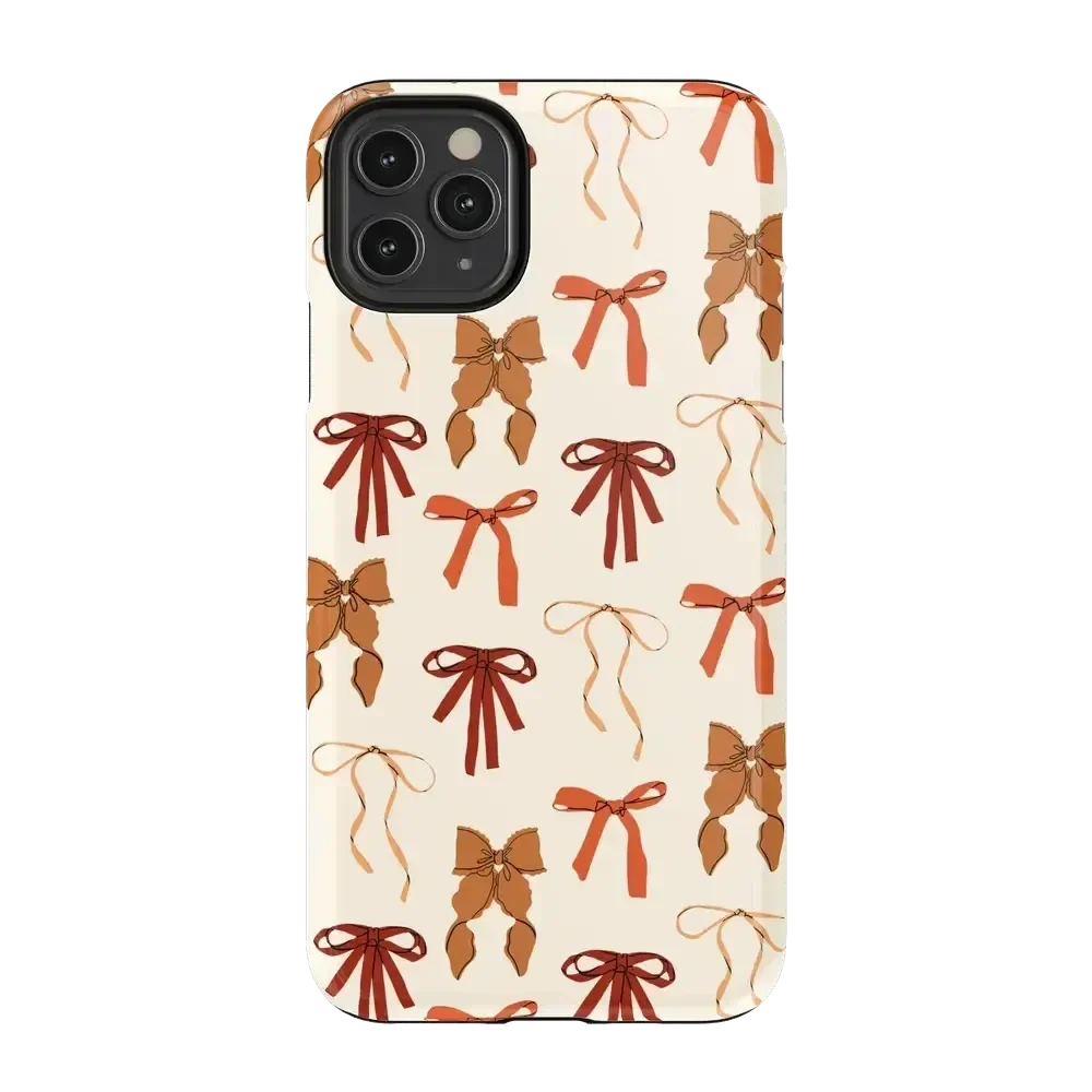 Fall Girlie | Pumpkin Spice Bows Case Phone Case get.casely Essential iPhone 11 Pro Max