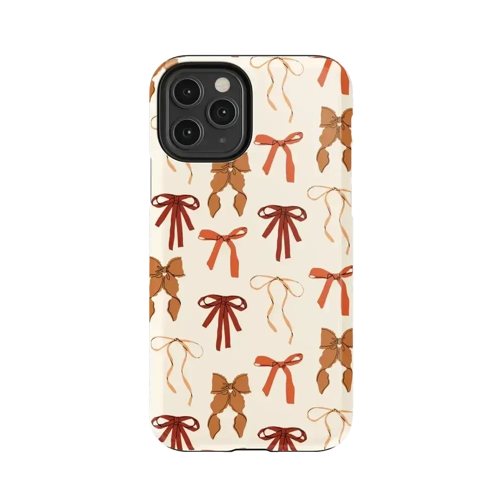 Fall Girlie | Pumpkin Spice Bows Case Phone Case get.casely Essential iPhone 11 Pro