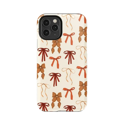 Fall Girlie | Pumpkin Spice Bows Case Phone Case get.casely Essential iPhone 11 Pro