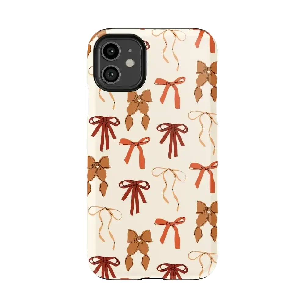 Fall Girlie | Pumpkin Spice Bows Case Phone Case get.casely Essential iPhone 11