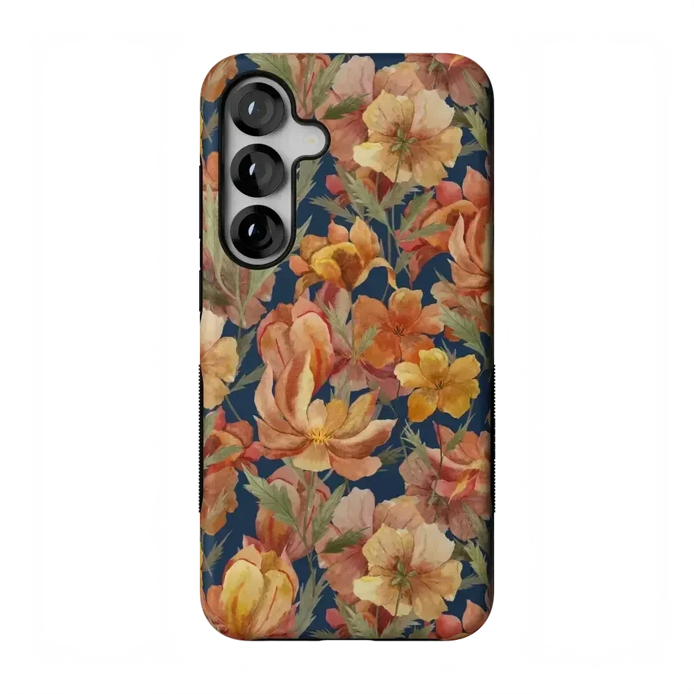 Fallen Gold | Antique Floral Case Phone Case get.casely Bold Flex + MagSafe® Galaxy S25 Plus