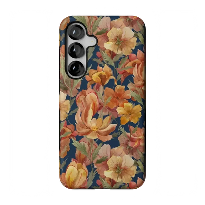 Fallen Gold | Antique Floral Case Phone Case get.casely Bold Flex + MagSafe® Galaxy S25 Plus
