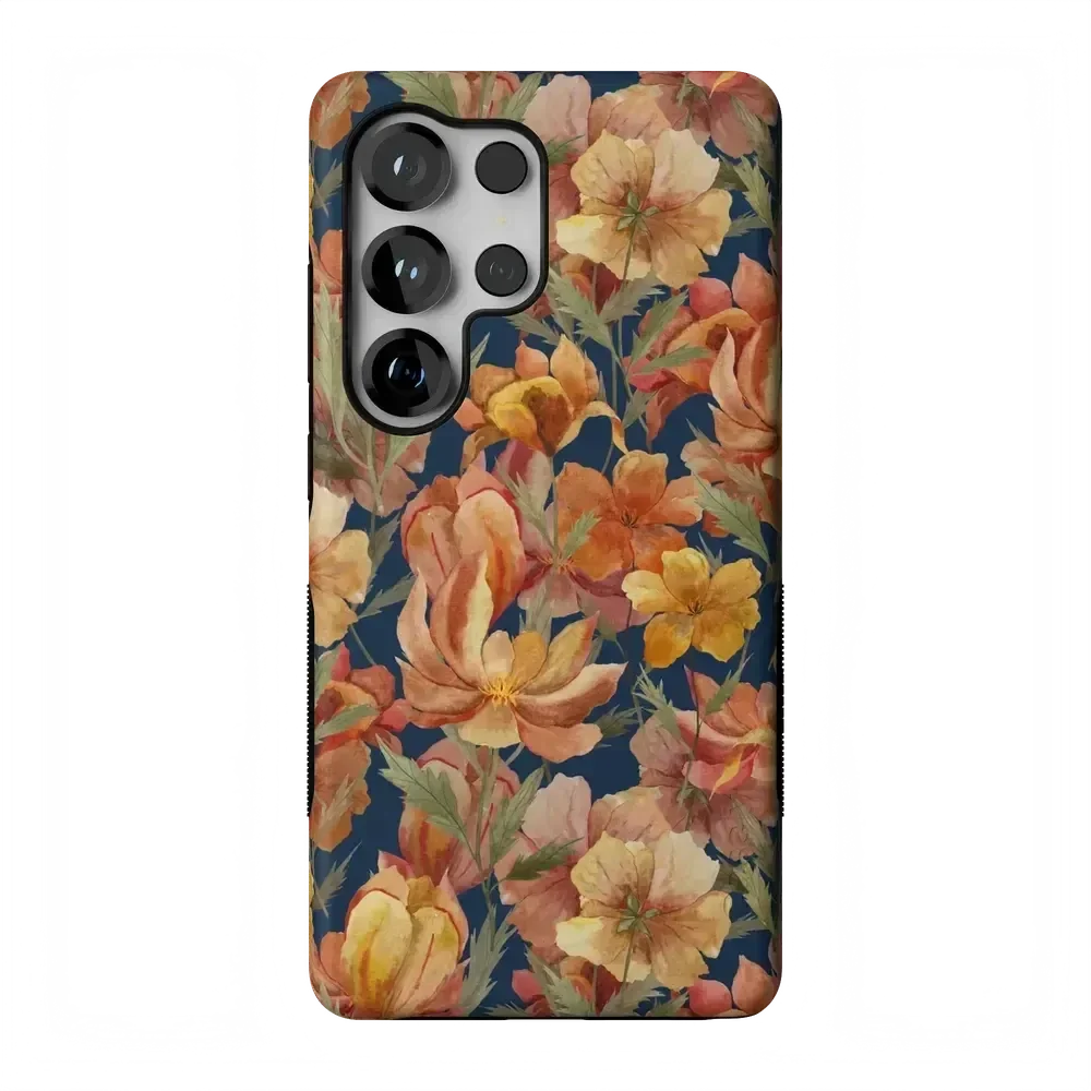 Fallen Gold | Antique Floral Case Phone Case get.casely Bold Flex + MagSafe® Galaxy S26 Ultra