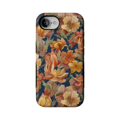 Fallen Gold | Antique Floral Case Phone Case get.casely Bold Flex + MagSafe® iPhone 17e