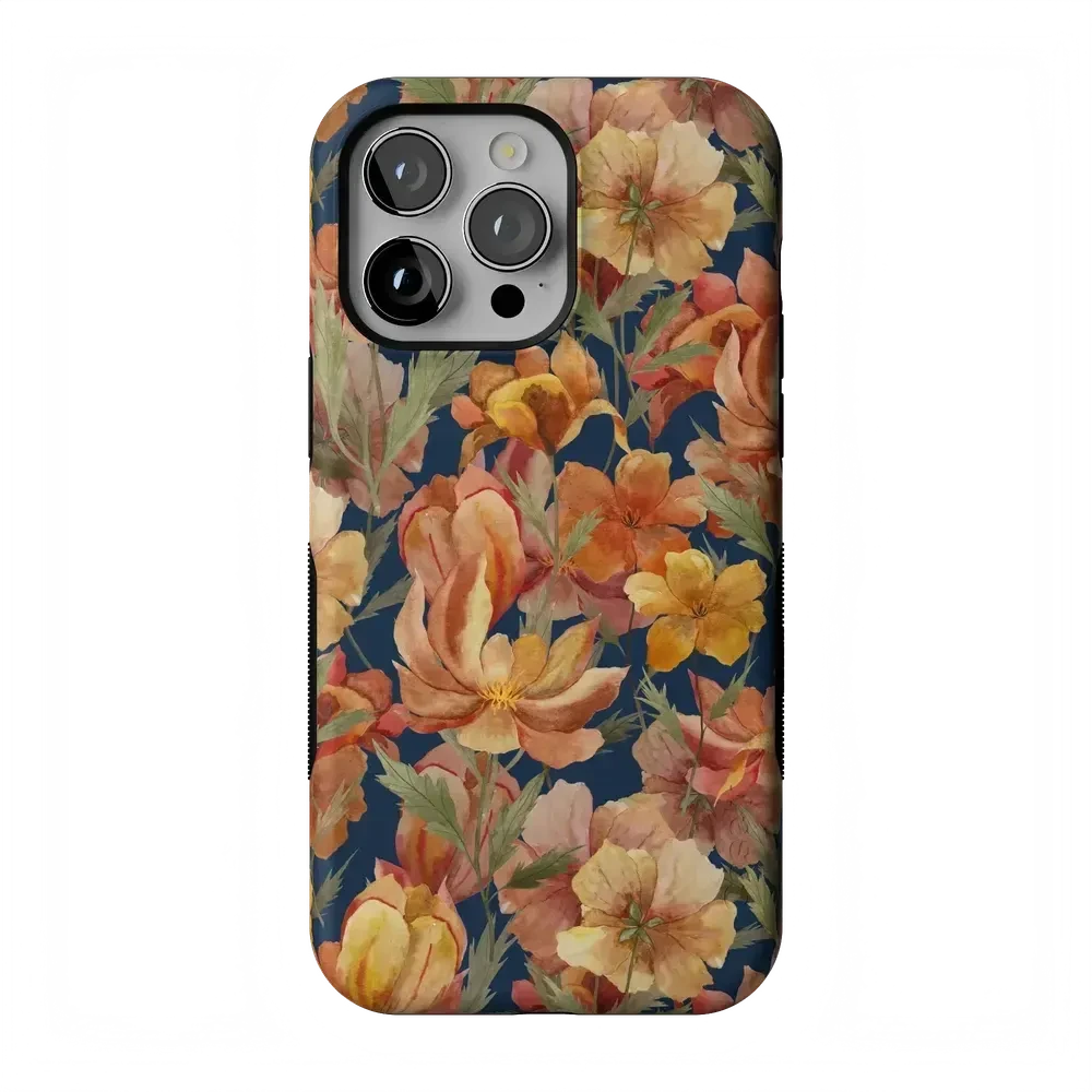 Fallen Gold | Antique Floral Case Phone Case get.casely Bold + MagSafe® iPhone 14 Pro Max
