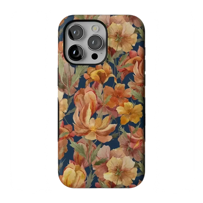 Fallen Gold | Antique Floral Case Phone Case get.casely Bold + MagSafe® iPhone 15 Pro Max