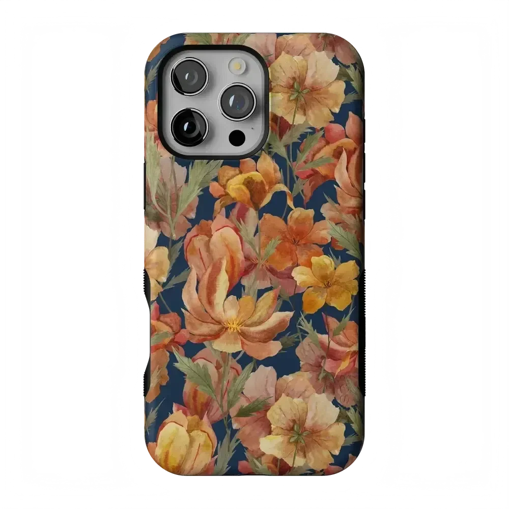 Fallen Gold | Antique Floral Case Phone Case get.casely Bold + MagSafe® iPhone 16 Pro Max