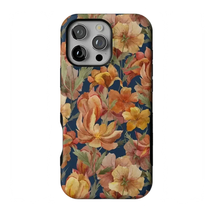 Fallen Gold | Antique Floral Case Phone Case get.casely Bold + MagSafe® iPhone 16 Pro Max
