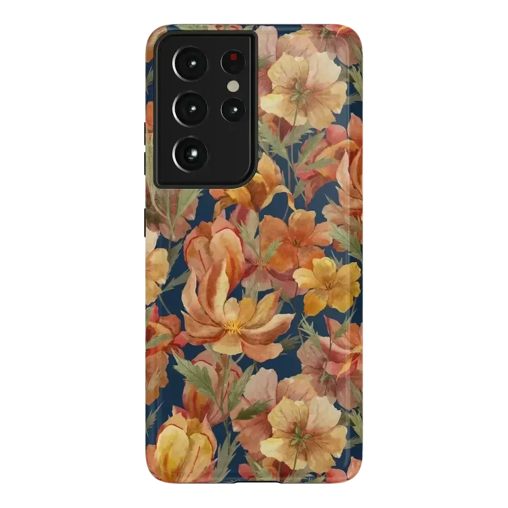 Fallen Gold | Antique Floral Case Phone Case get.casely Essential Galaxy S21 Ultra