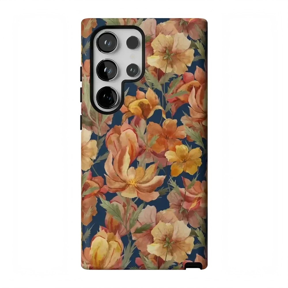 Fallen Gold | Antique Floral Case Phone Case get.casely Essential Galaxy S24 Ultra