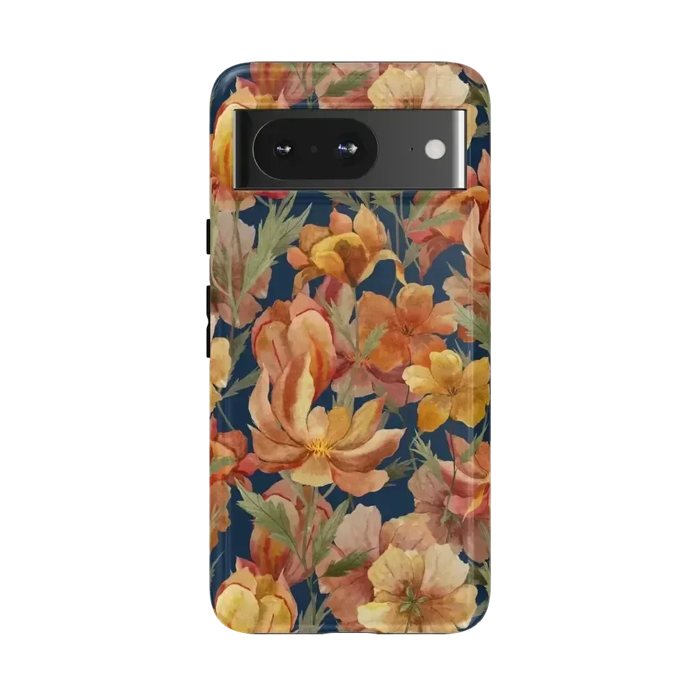 Fallen Gold | Antique Floral Case Phone Case get.casely Essential Google Pixel 8