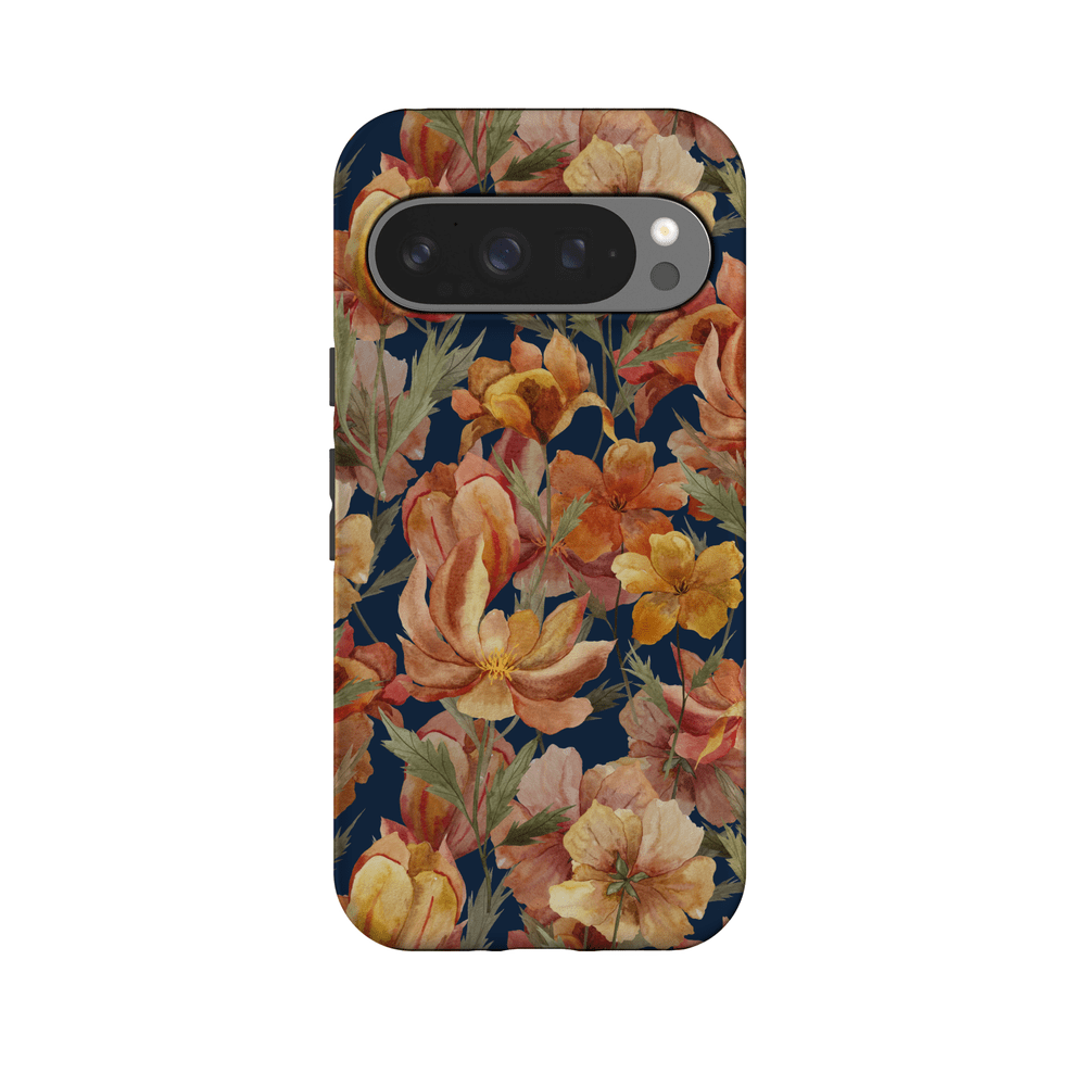 Fallen Gold | Antique Floral Case Phone Case get.casely Essential + MagSafe® Google Pixel 10 Pro