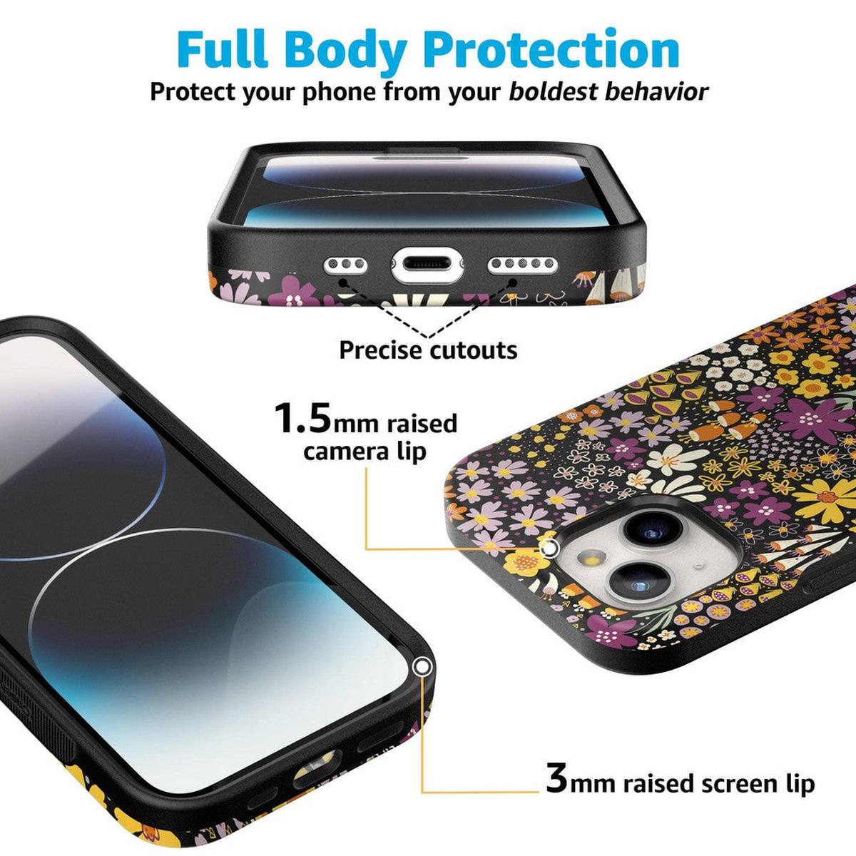 Falling for You | Plum Floral Case iPhone Case get.casely
