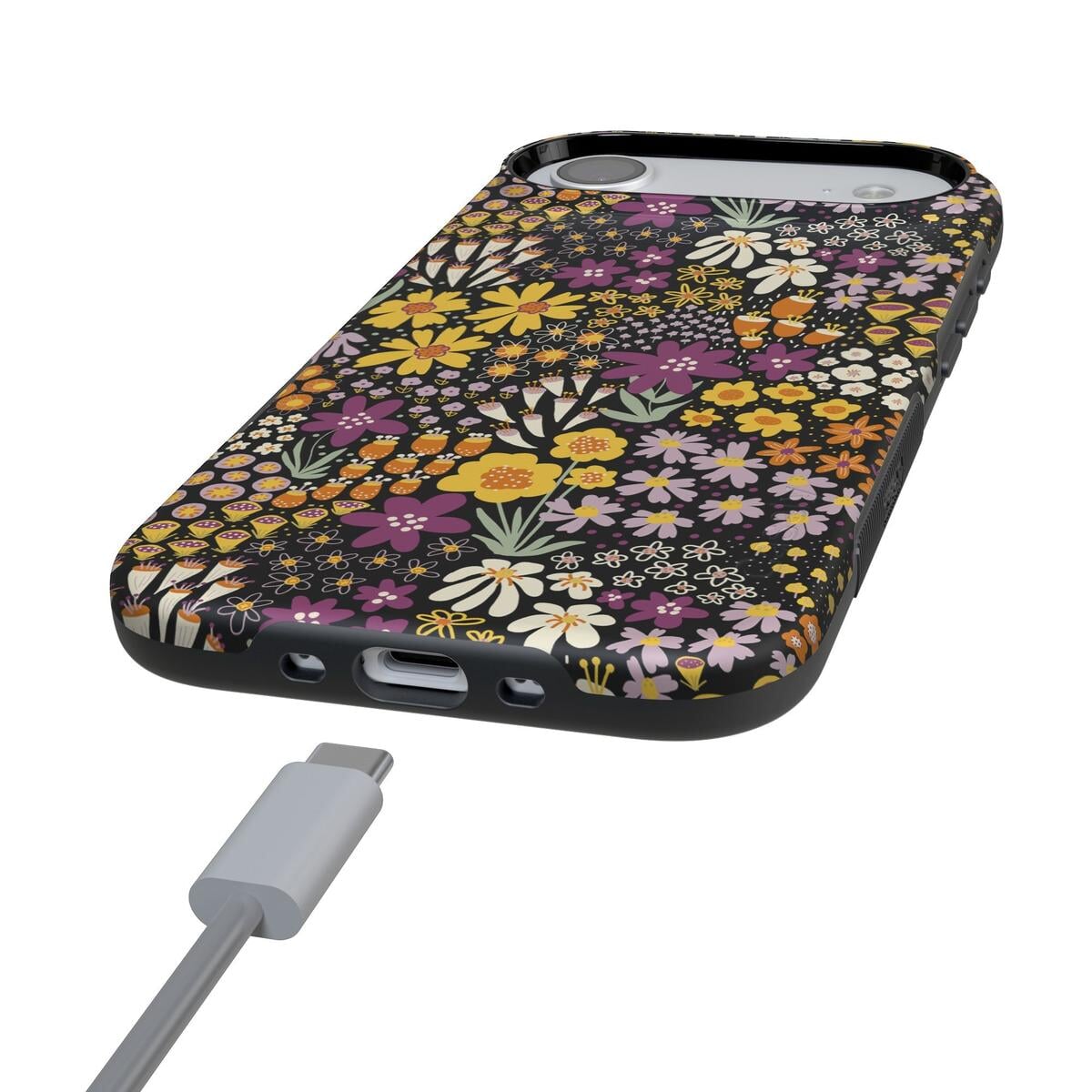 Falling for You | Plum Floral Case iPhone Case get.casely