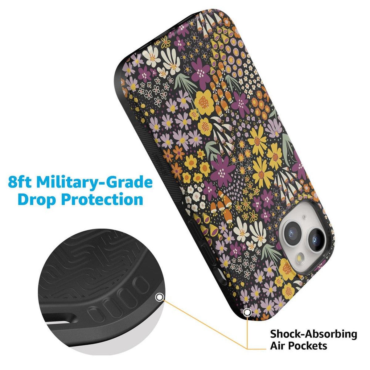 Falling for You | Plum Floral Case iPhone Case get.casely
