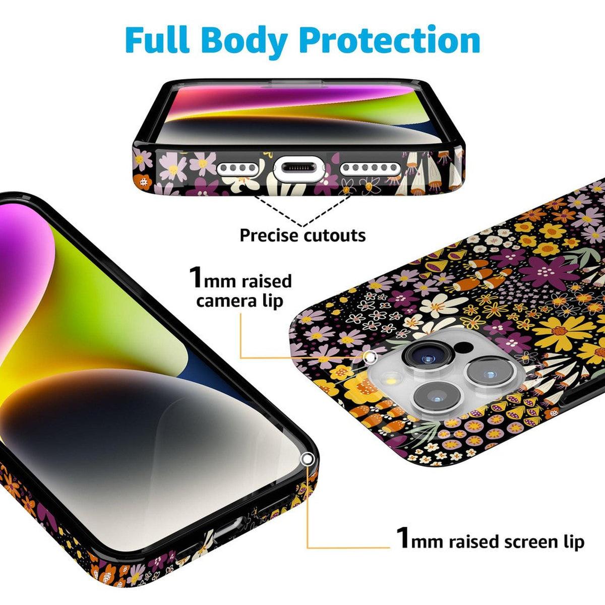 Falling for You | Plum Floral Case iPhone Case get.casely