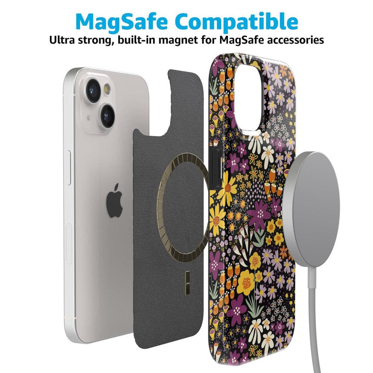 Falling for You | Plum Floral Case iPhone Case get.casely