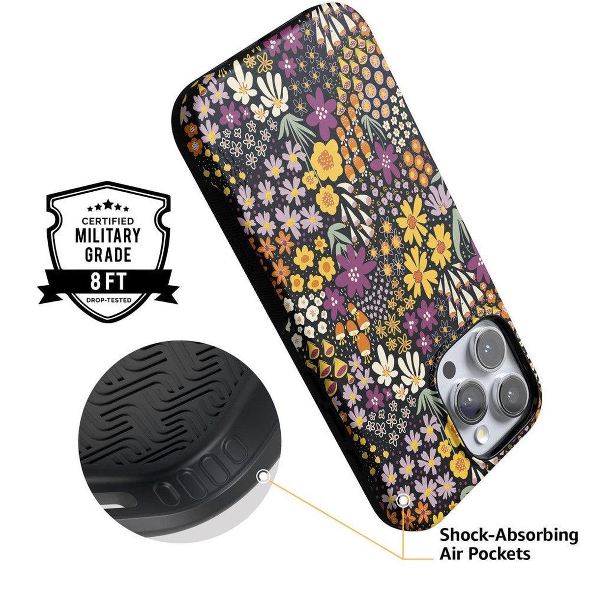 Falling for You | Plum Floral Case iPhone Case get.casely