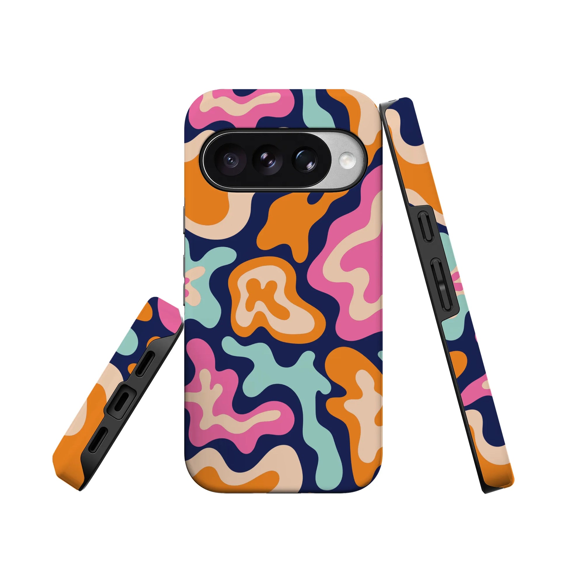 Midnight Color Splash | Abstract Retro Google Pixel Case