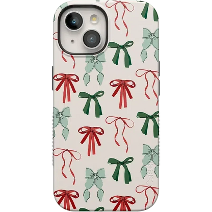 Festive Girlie | Holiday Bows Case Phone Case Casetry Bold Flex + MagSafe® iPhone 15 Plus