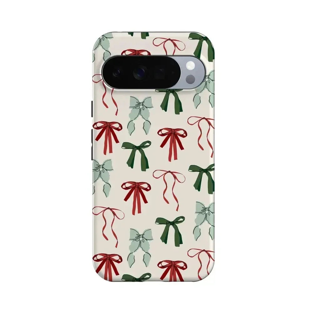 Festive Girlie | Holiday Bows Case Phone Case Casetry Essential + MagSafe® Google Pixel 10 Pro XL
