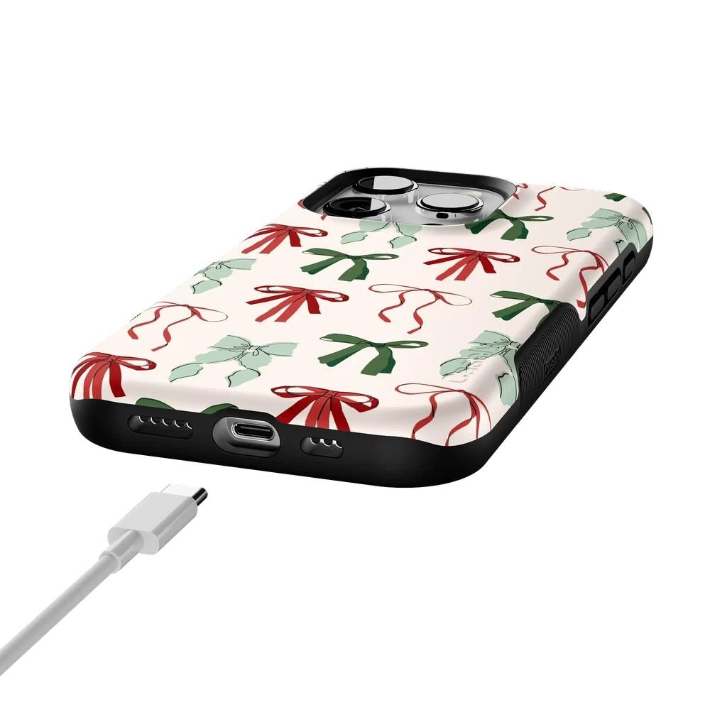 Festive Girlie | Holiday Bows Case Phone Case Casetry