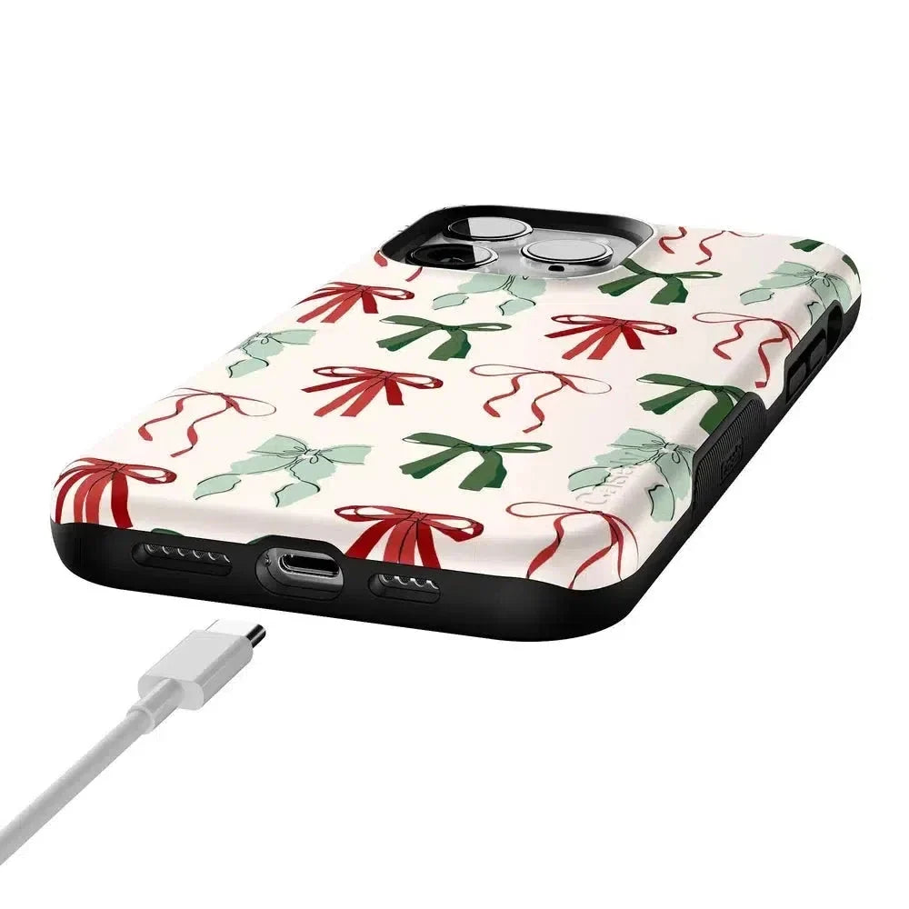 Festive Girlie | Holiday Bows Case Phone Case Casetry