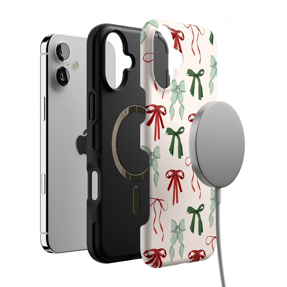 Festive Girlie | Holiday Bows Case Phone Case Casetry