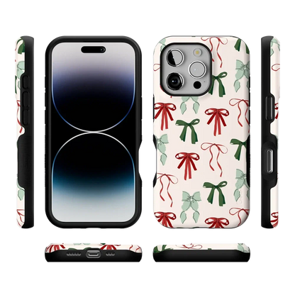 Festive Girlie | Holiday Bows Case Phone Case Casetry