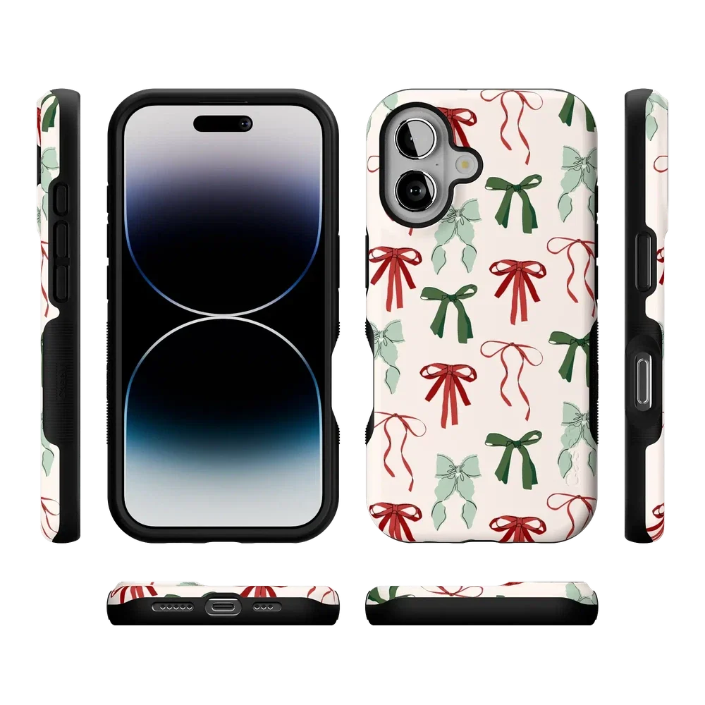 Festive Girlie | Holiday Bows Case Phone Case Casetry