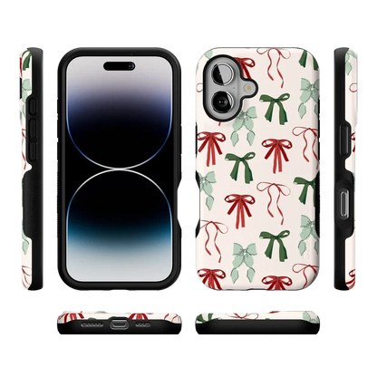 Festive Girlie | Holiday Bows Case Phone Case Casetry