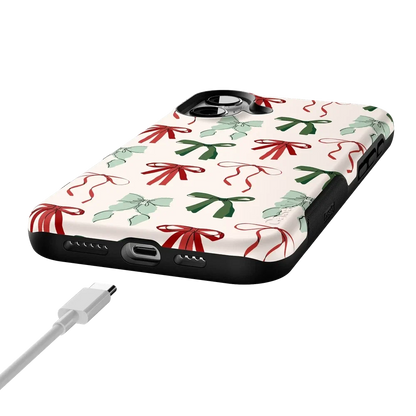 Festive Girlie | Holiday Bows Case Phone Case Casetry