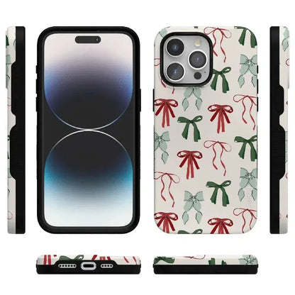 Festive Girlie | Holiday Bows Case Phone Case Casetry